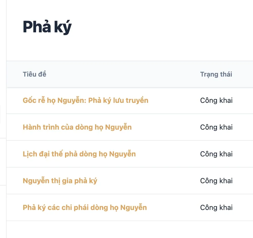 Phả ký, ngoại hệ, công đức